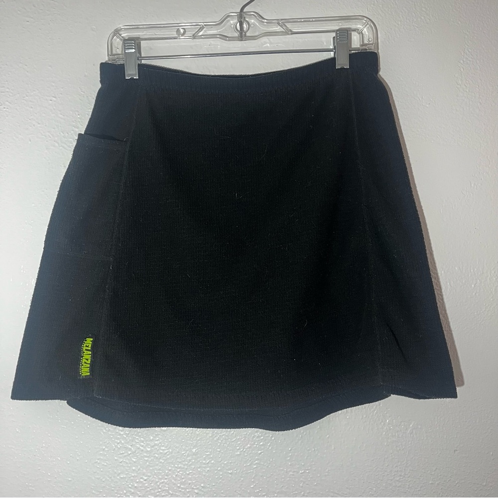 Melanzana long small microgrid Skirt black from Leadville CO RARE